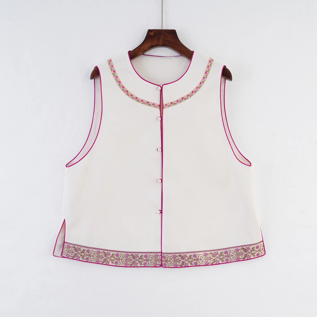 【四级灯牌专属福利】原创马甲中国风传统中式对襟百搭马甲