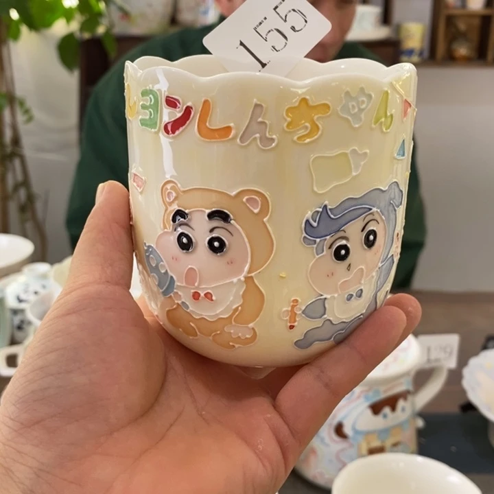 瓷片景德镇釉下彩手绘