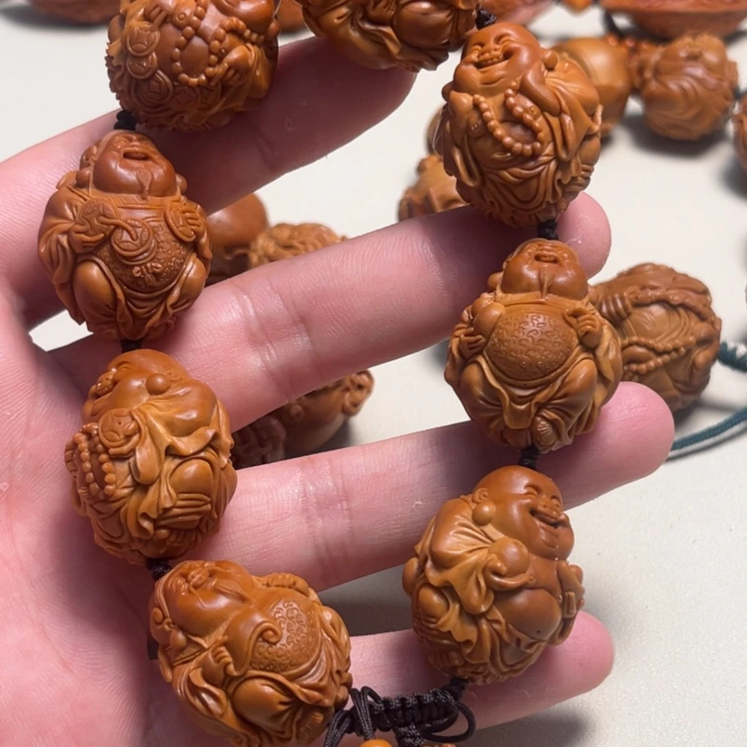 橄榄核手串松*整身财迷