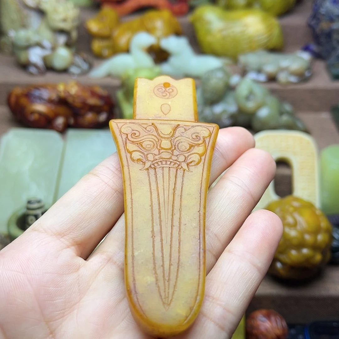 白玉菩提吊坠25。。