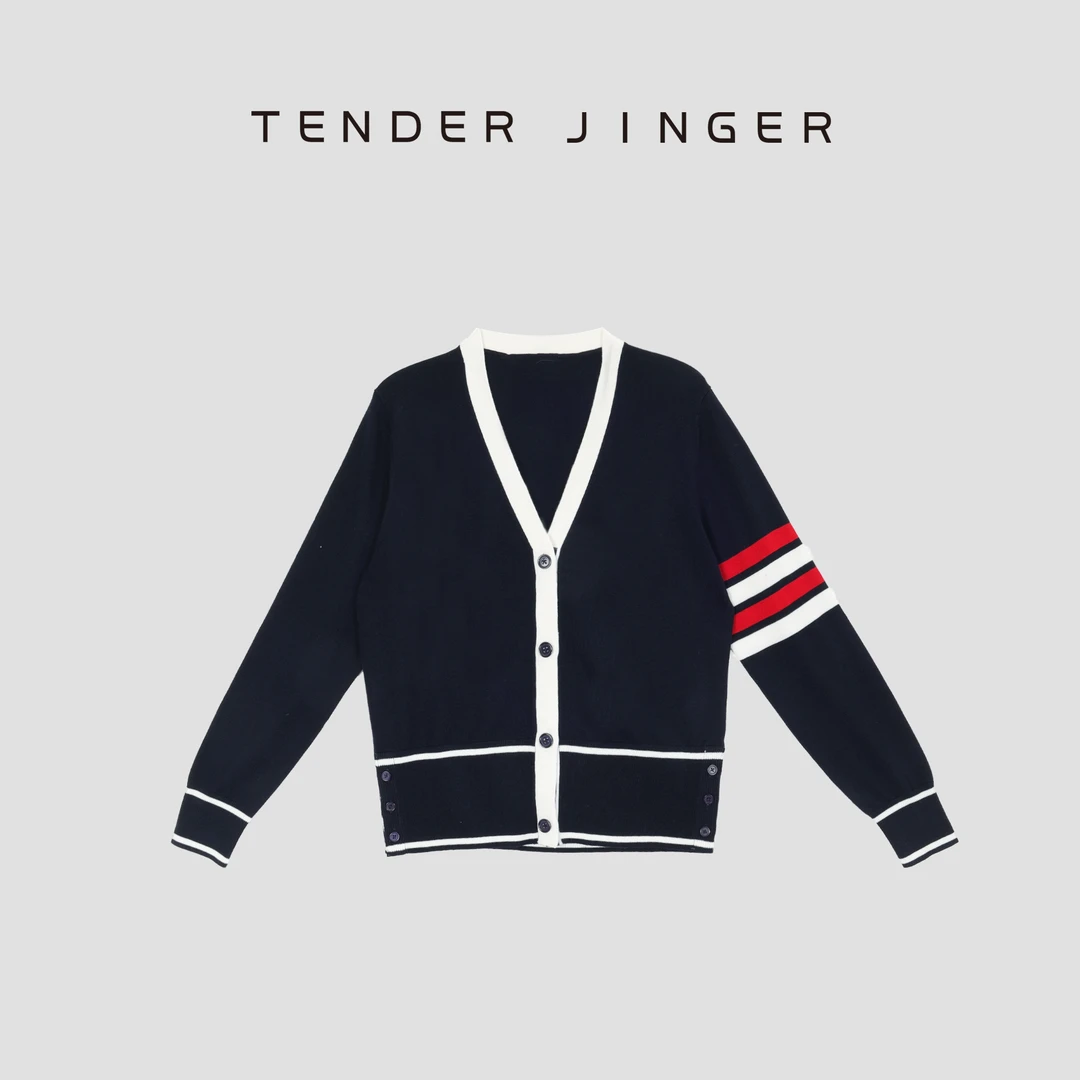 Tender Jinger【重返校园】经典百搭学院风针织开衫T53BBS30729