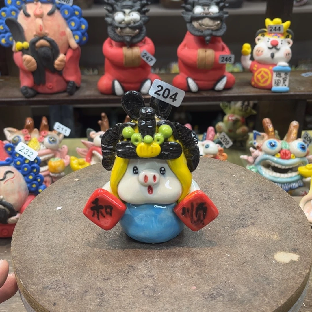 陶瓷纯手工抽象陶瓷摆件204