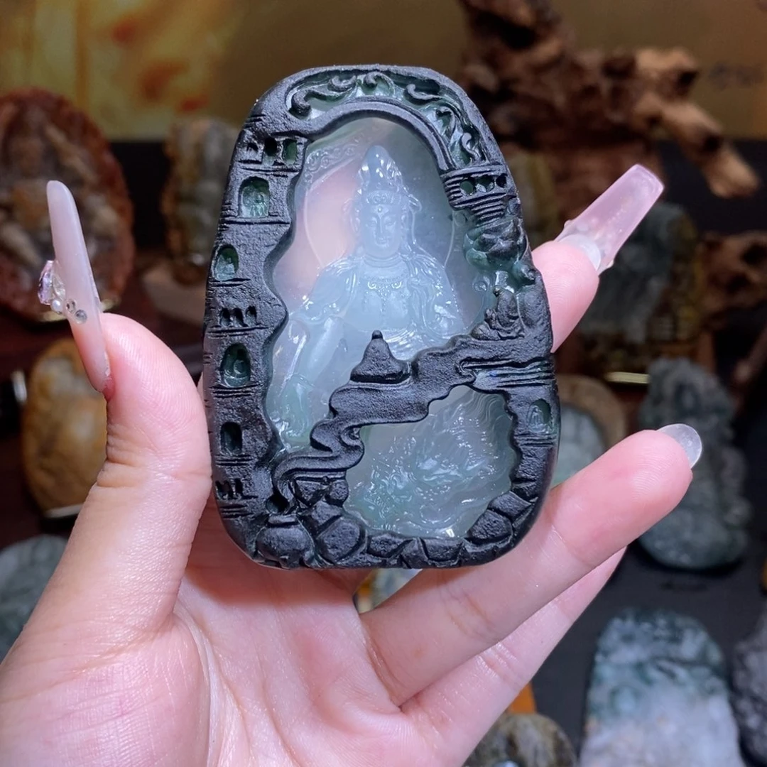 定制翡翠未镶嵌阿****鱼