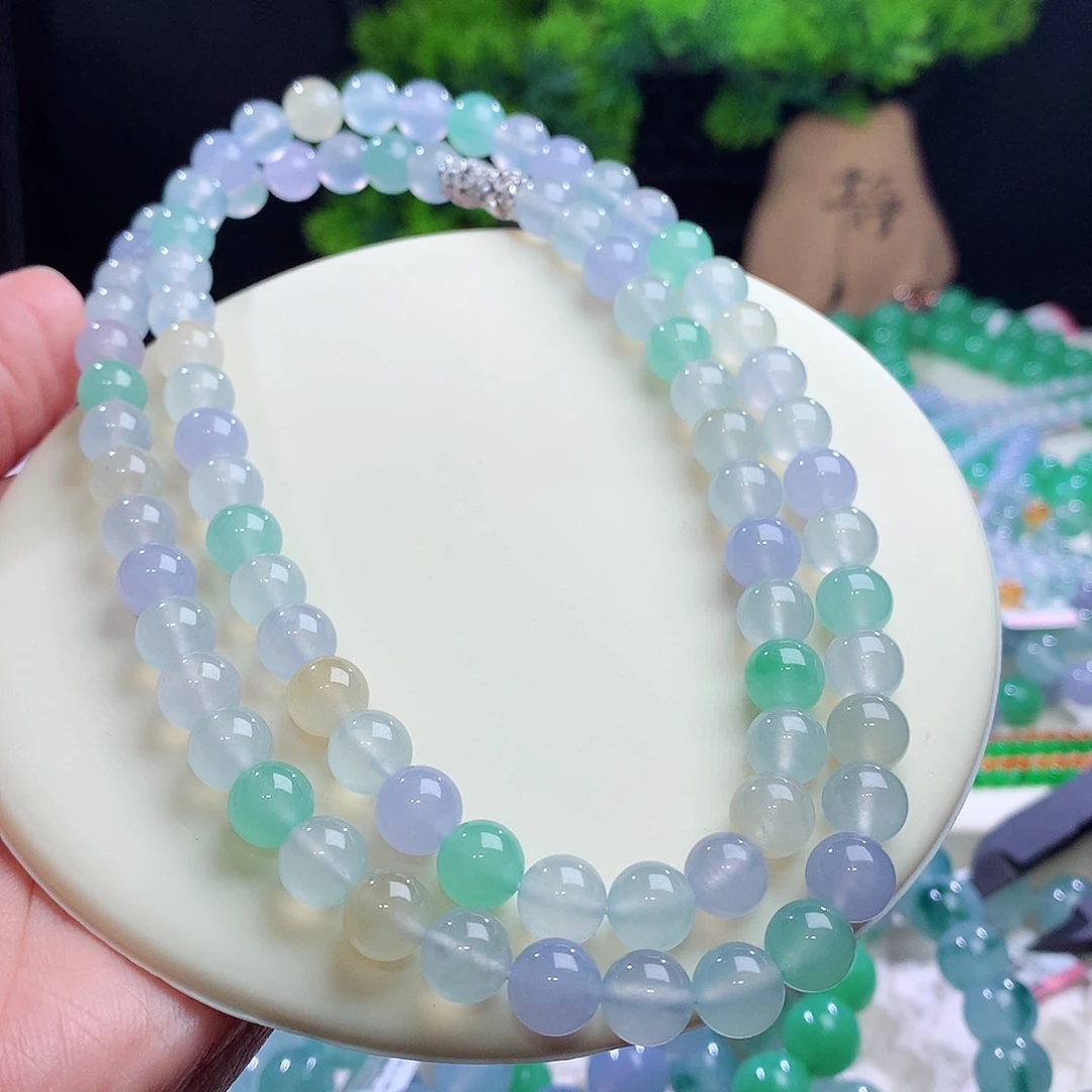 项链未镶嵌翡翠卡8mm