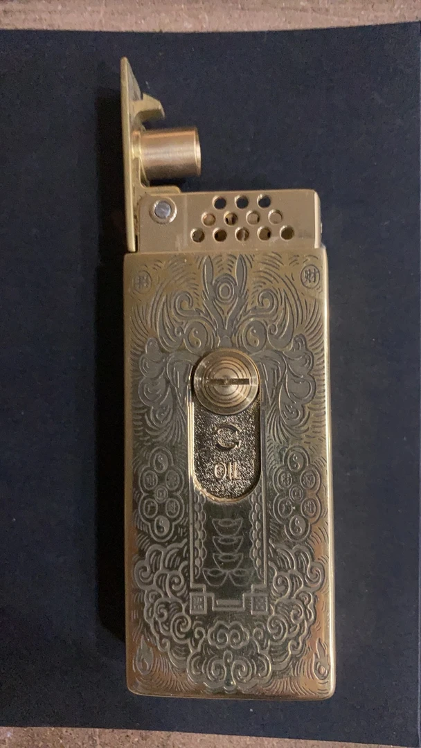 ZORRO【Z739-202招财进宝】佐罗火柴盒原铜煤油打火机个性弹射—739