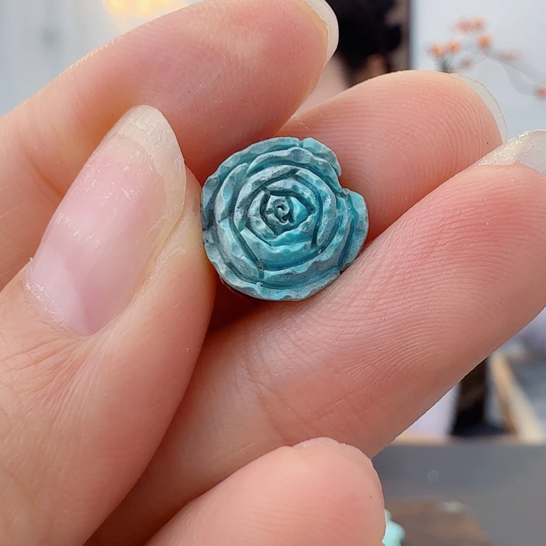 绿松石未镶嵌珠宝半成品