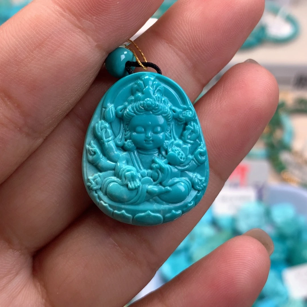 绿松石未镶嵌雕刻