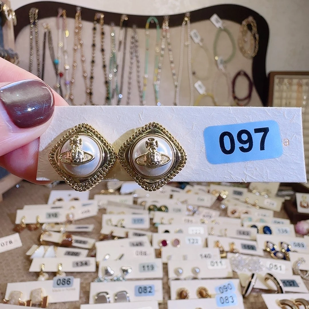 仿珍珠铜合金925银耳钉