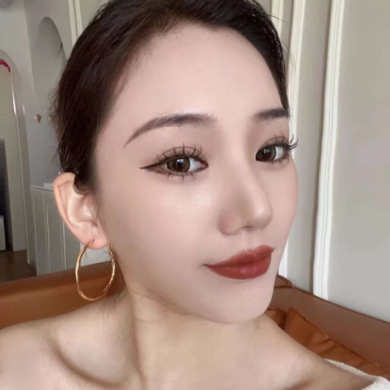 铜合金耳饰 《货号8550》玫瑰故事刘亦菲黄亦玫同款肌理纹耳圈