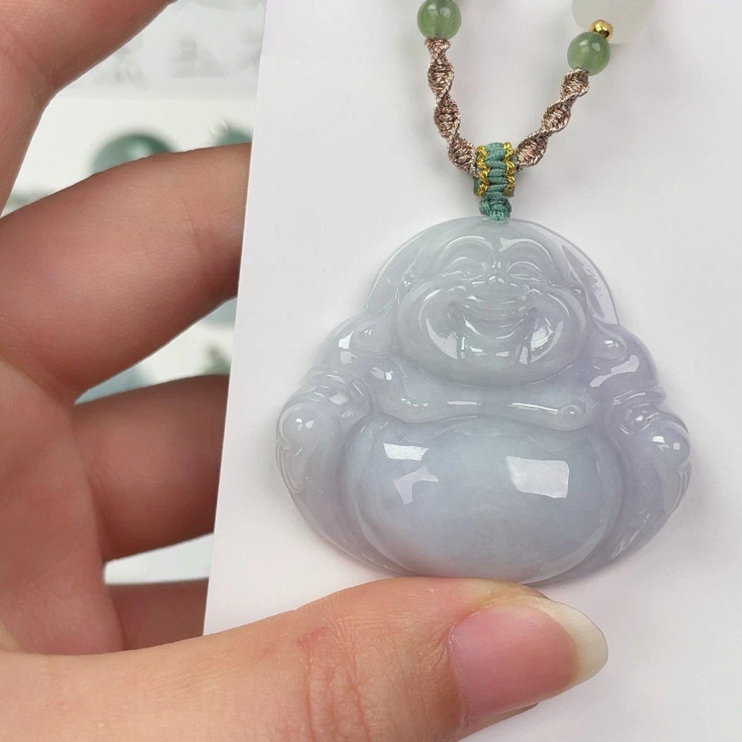 翡翠未镶嵌颈饰佛公