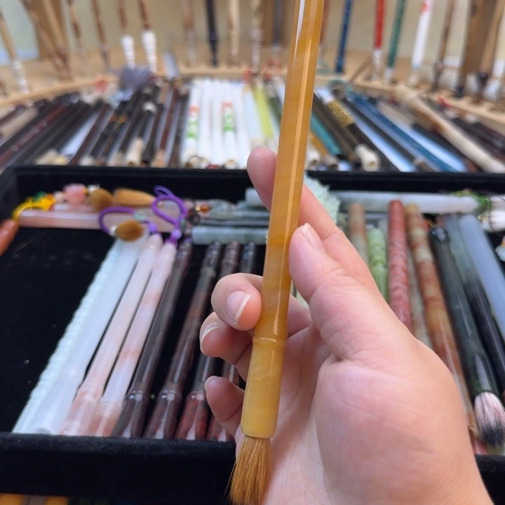 鸡油黄鸡血玉➕纯狼毫2.5