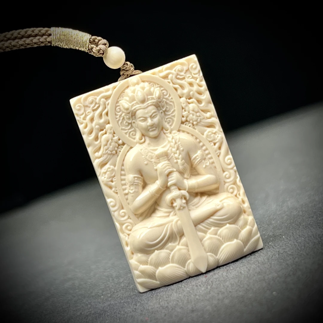 D05-7天然猛犸牙不动冥王鸡 29×44mm支持鉴定 假一罚四