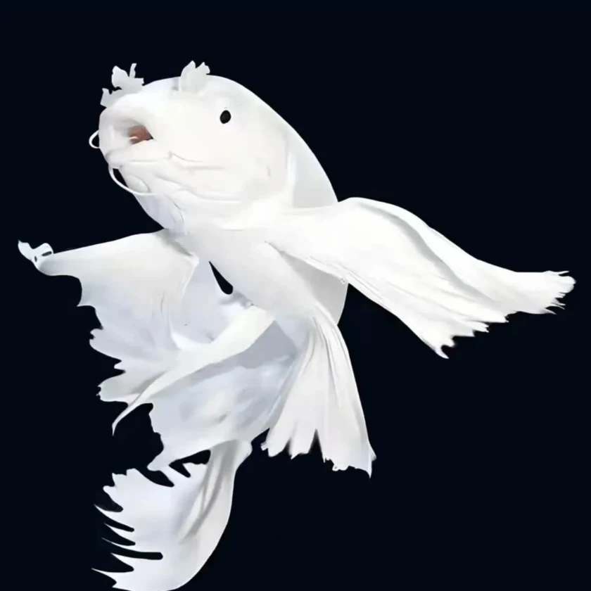 精品蝴蝶鲤石膏白普身蝴蝶鲤