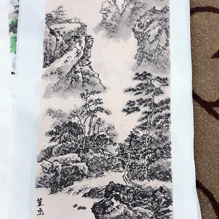 国画四尺四开施笔杰