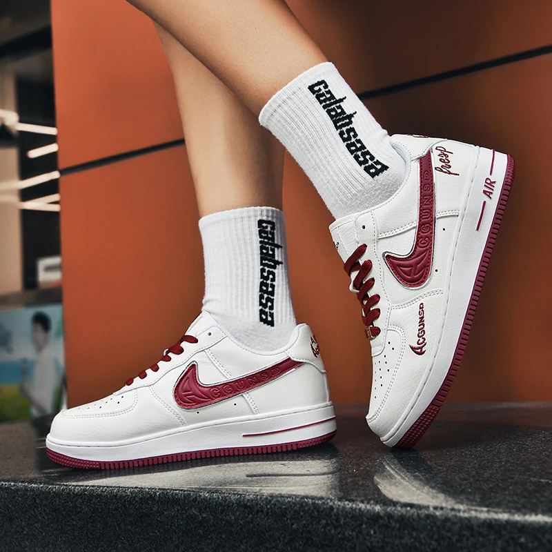 空军一号 板鞋潮鞋低帮减震男女户外透气休闲鞋鞋子秋季休闲鞋