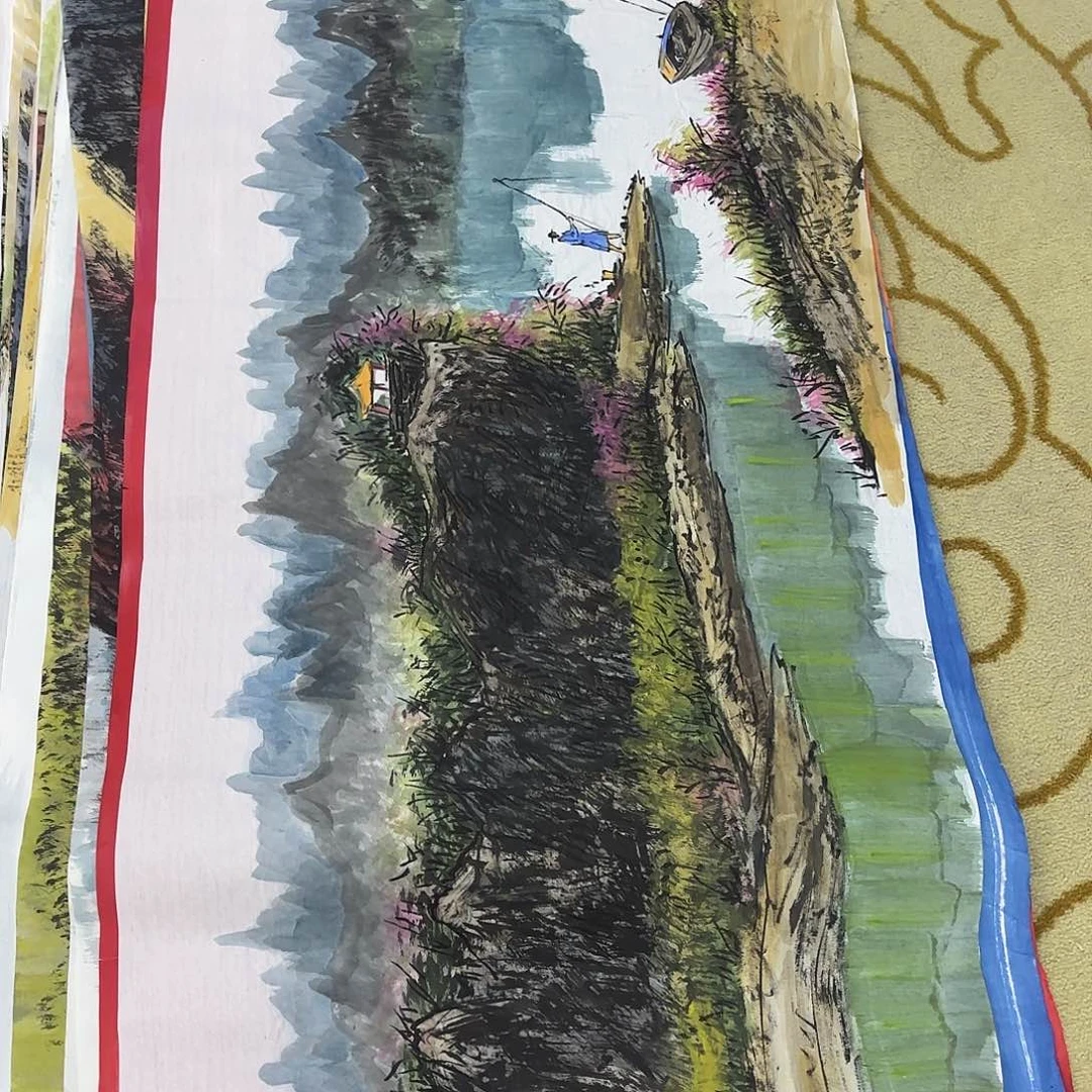 国画四尺山水作品