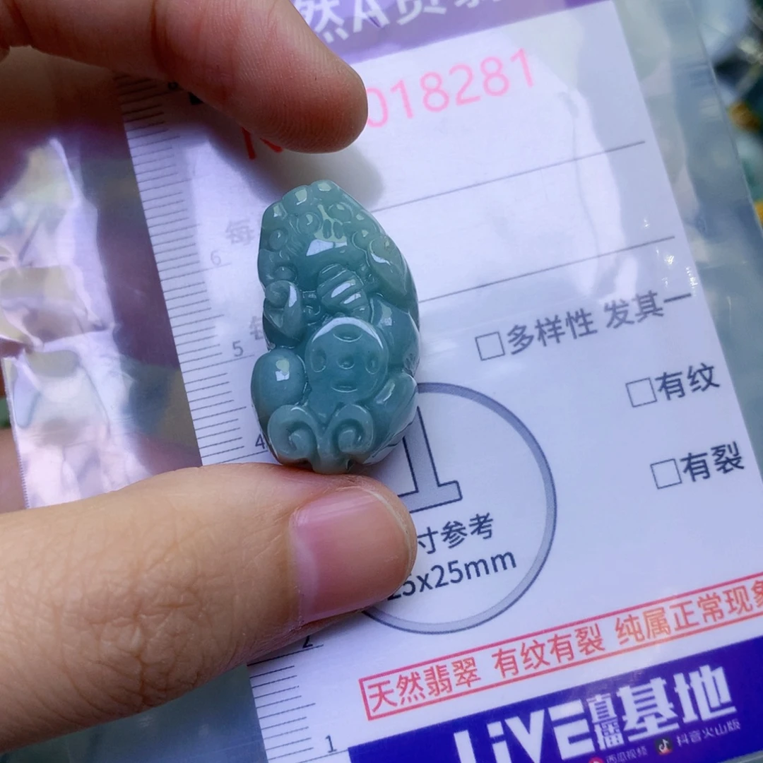 翡翠未镶嵌吊坠(不含链)