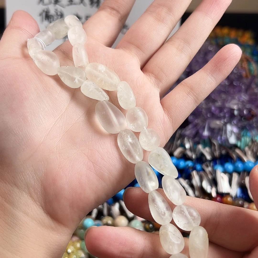 玛瑙/玉髓未镶嵌珠宝半成品s468 天然未打磨白莹石
