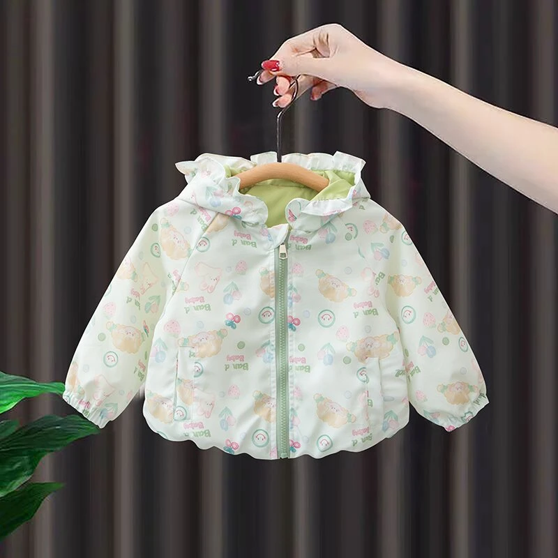 女童春秋外套2025新款女宝宝洋气时髦上衣中小童衣服儿童夹克春装