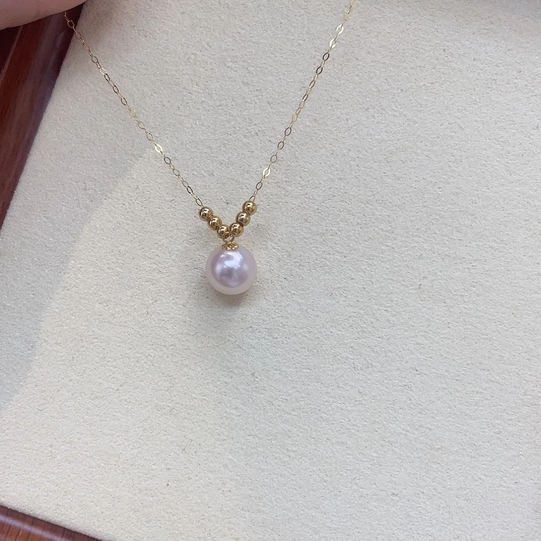 海水珍珠18K金镶嵌项链