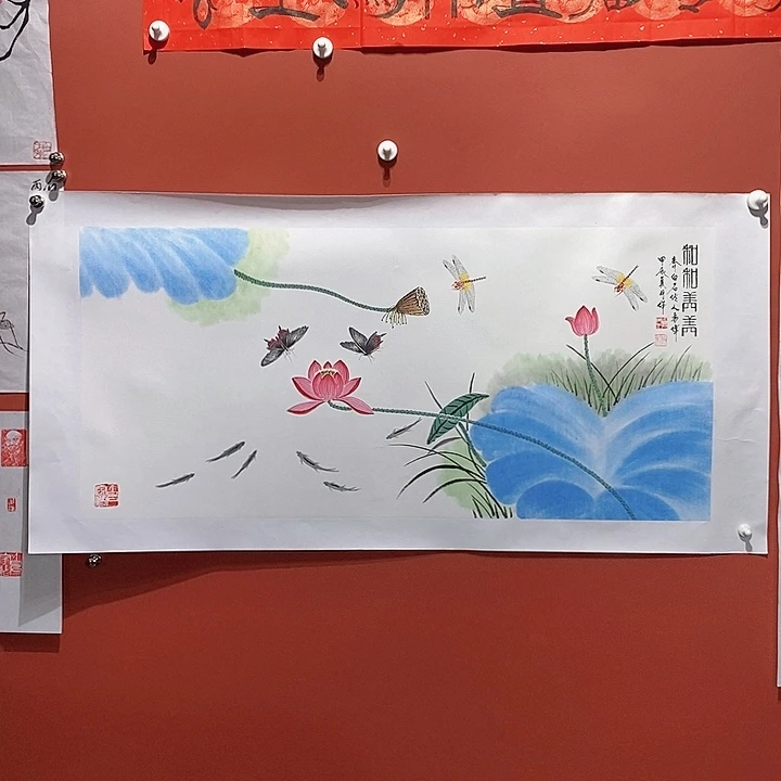 国画冯伟老师手绘国画作品音浩