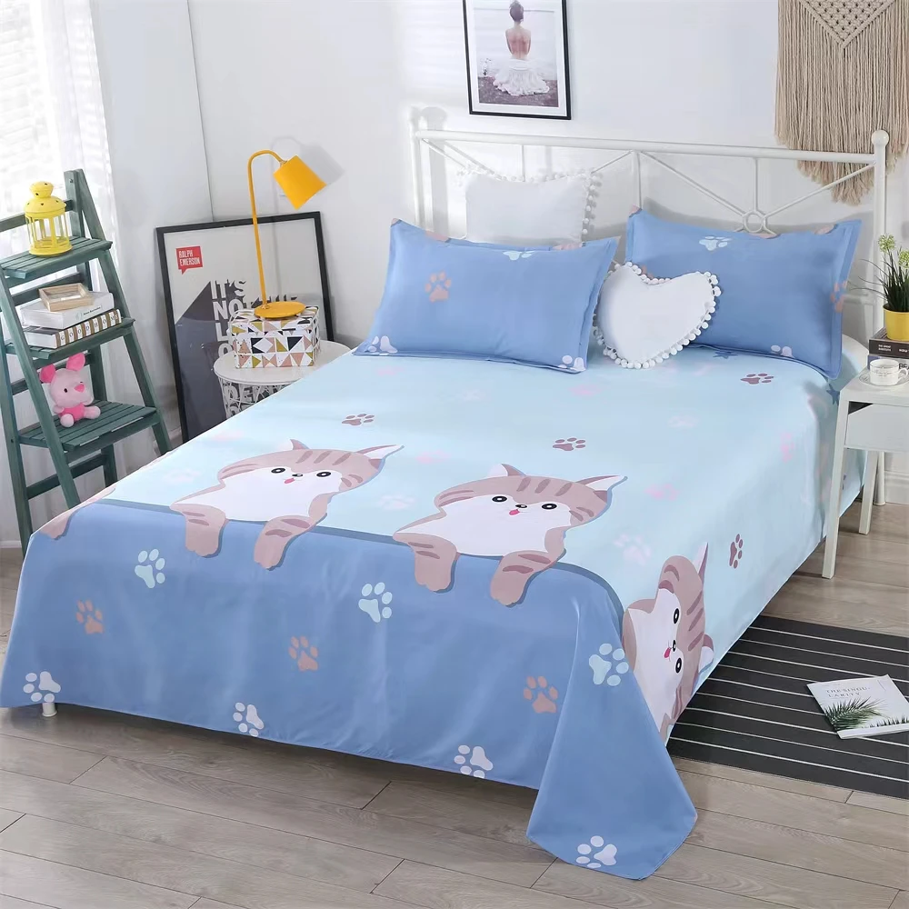 【福利款】大脸猫咪双人床单（200*230cm±5cm）