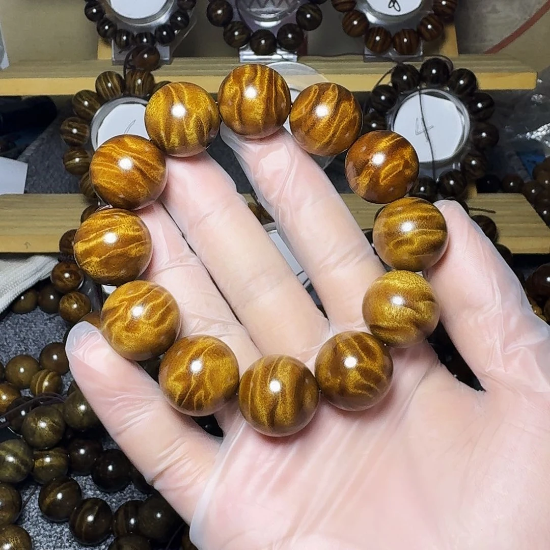 金丝楠手串/手链龙胆纹