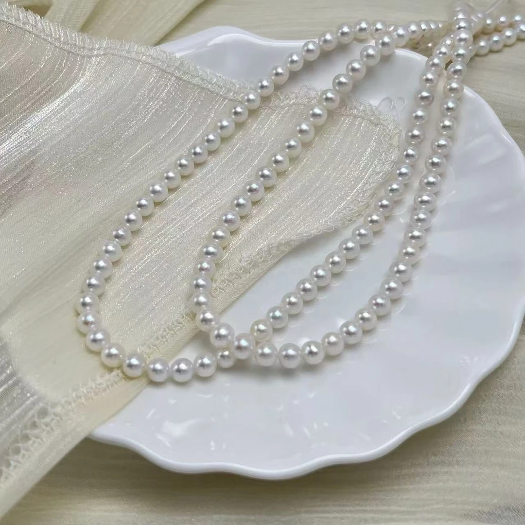 【北野珠宝】天然淡水强光珍珠项链-B102H-77多样性发一6mm