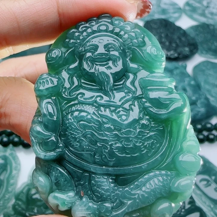 翡翠未镶嵌颈饰多样性发货天然A货翡翠