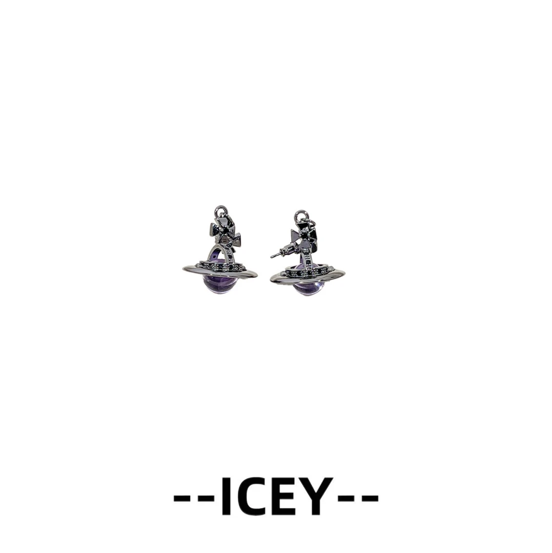 镀K金【黑葡萄】奢 ICEY艾希耳饰--A1864