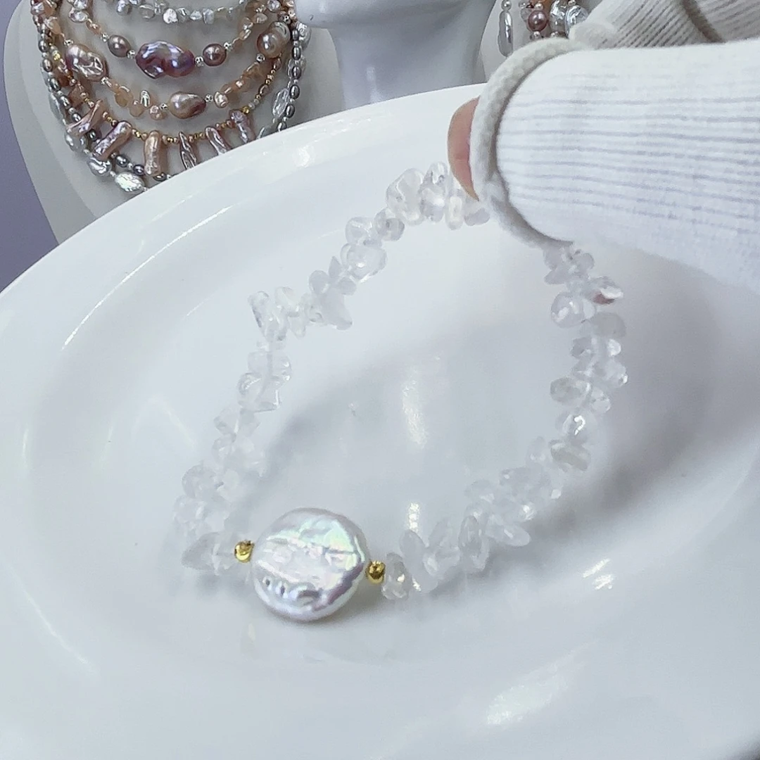 项链未镶嵌淡水珍珠捡漏亏米