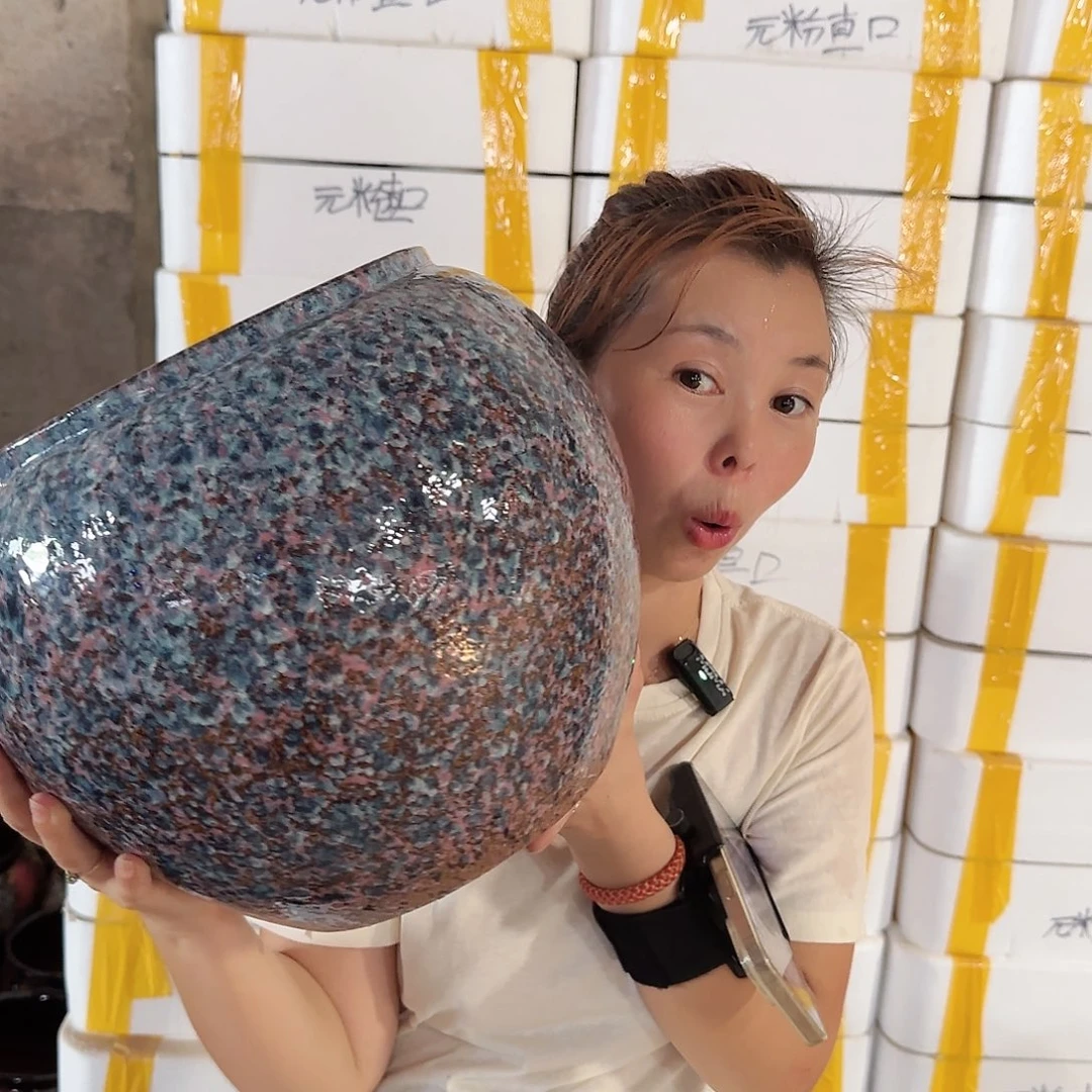 紫砂花盆王嫂花盆0916-176高28口21