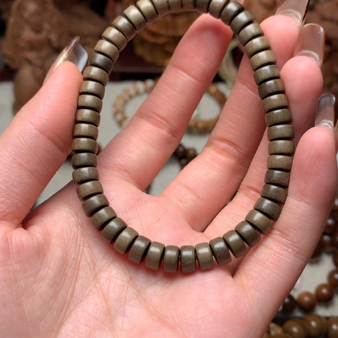 檀香木手串/手链老山檀香7×4阴沉药片珠