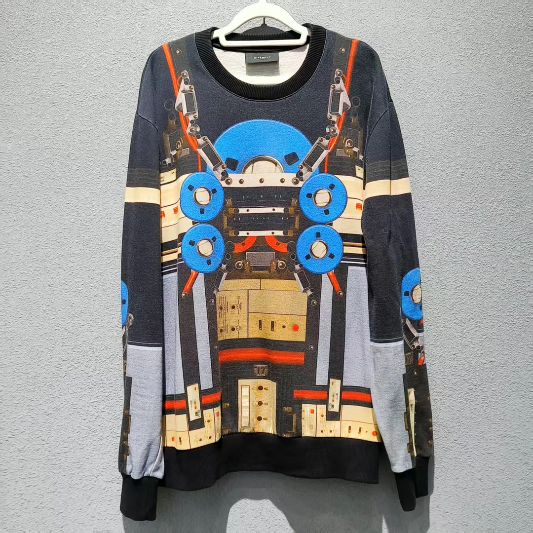 99新 Givenchy/纪梵希 秀款机器人系列卫衣xs1979