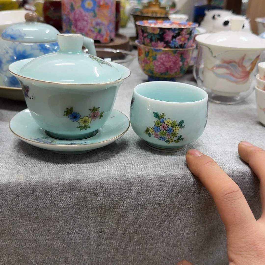 莹***莹陶杯子微瑕蝶恋花➕杯