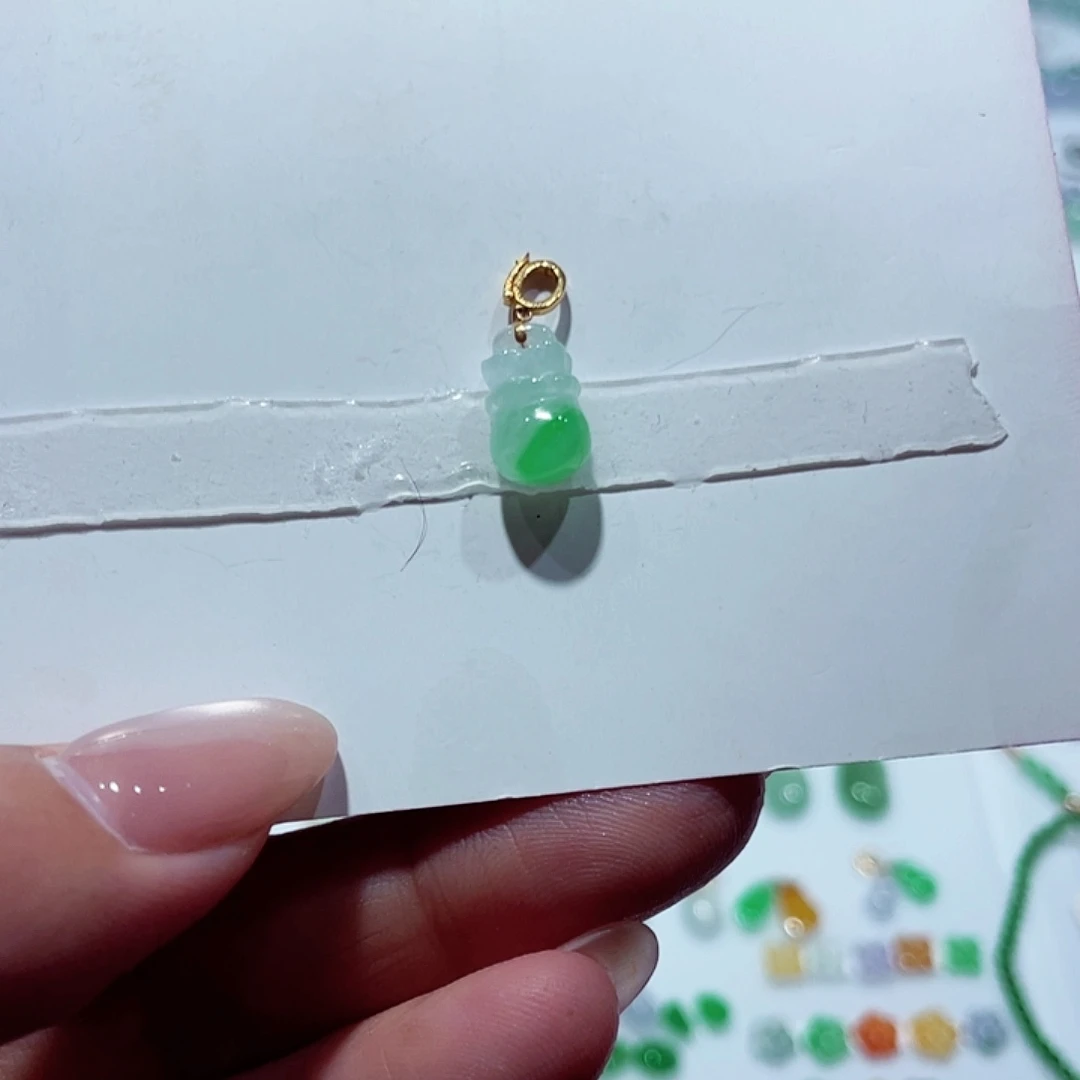 翡翠未镶嵌手链天然缅甸翡翠A货卡12.4
