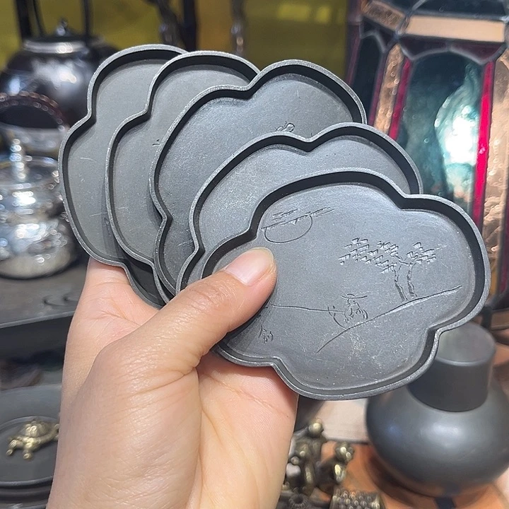 蜜安罐瓷香炉锡茶则