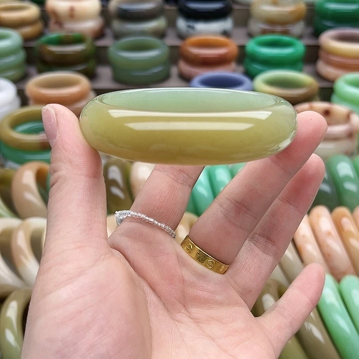 未镶嵌手镯石英质玉༺****