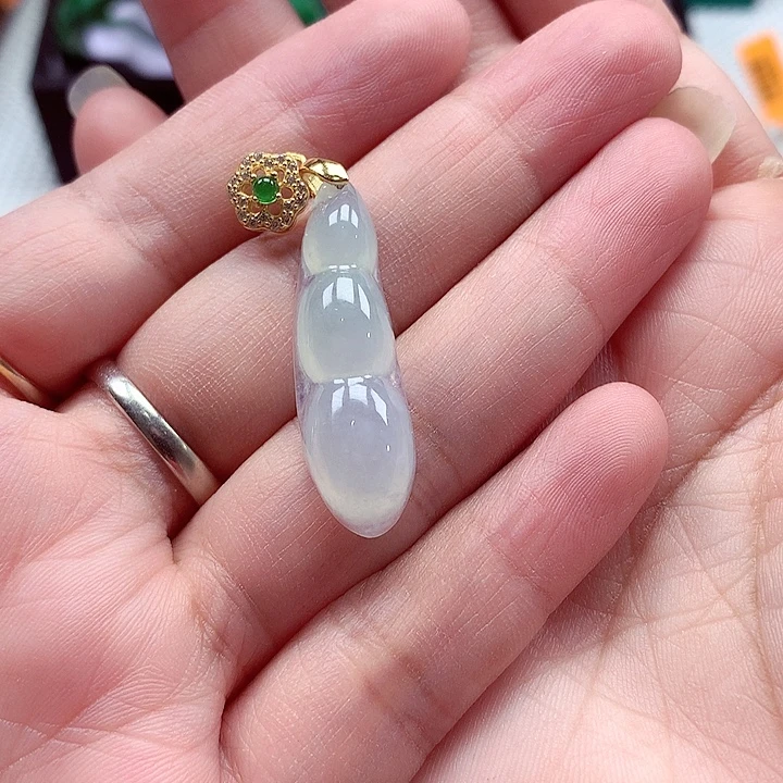 颈饰银S925镶嵌翡翠翡翠