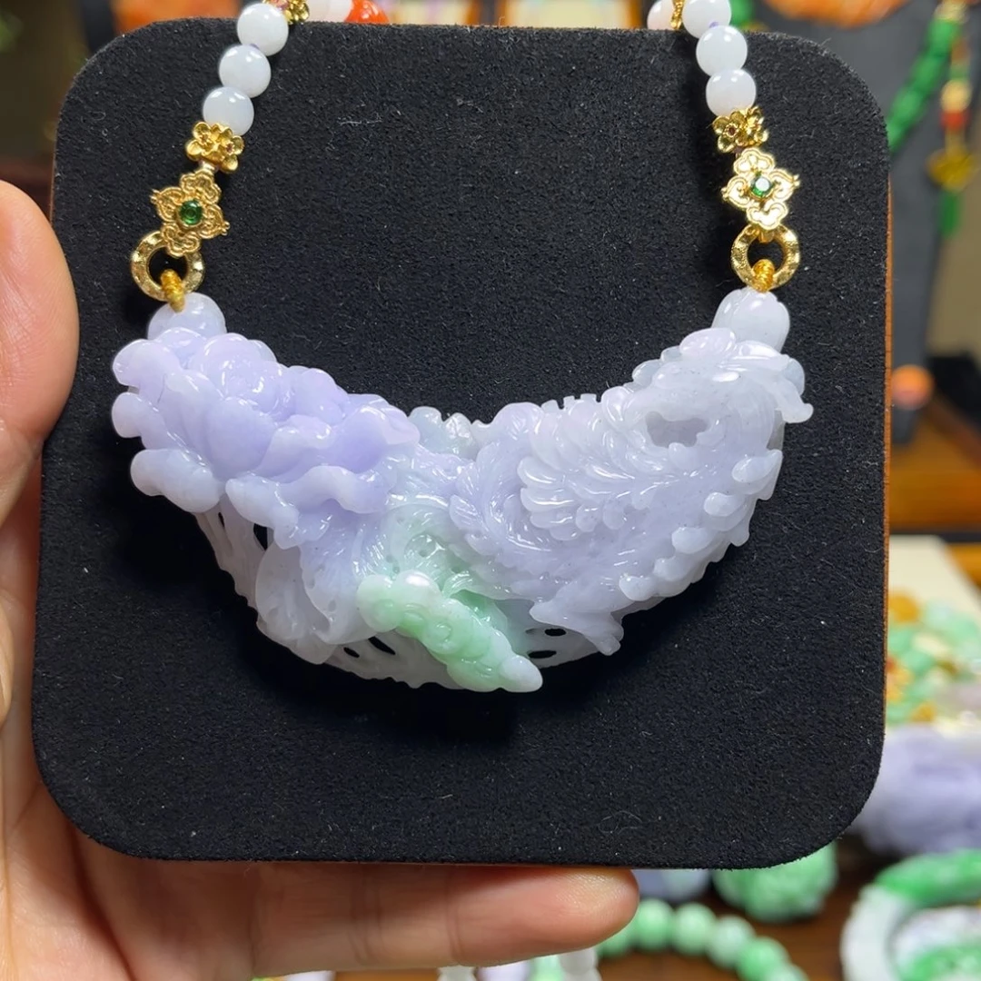 翡翠未镶嵌颈饰天然翡翠