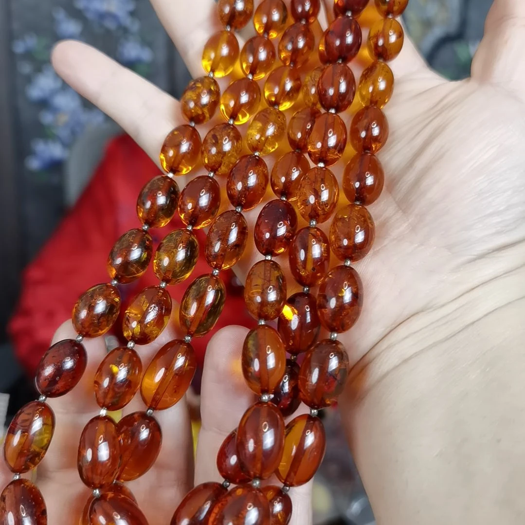 琥珀颈饰未镶嵌多样性发货其一