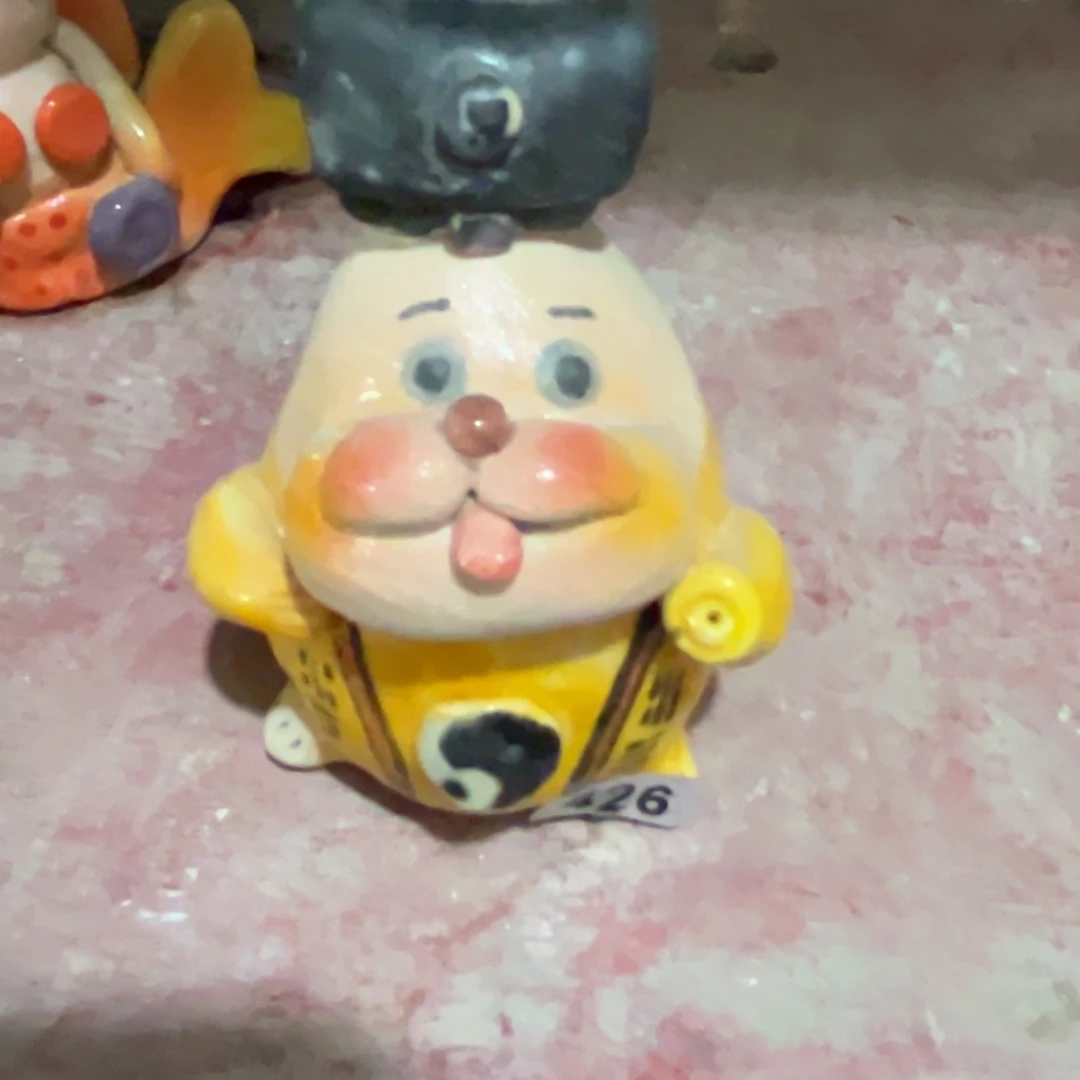 摆件纯手工抽象陶瓷摆件微瑕426