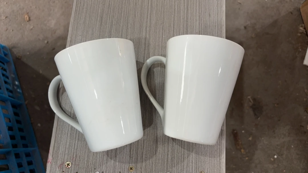 景德镇陶瓷老白胎马克杯2只