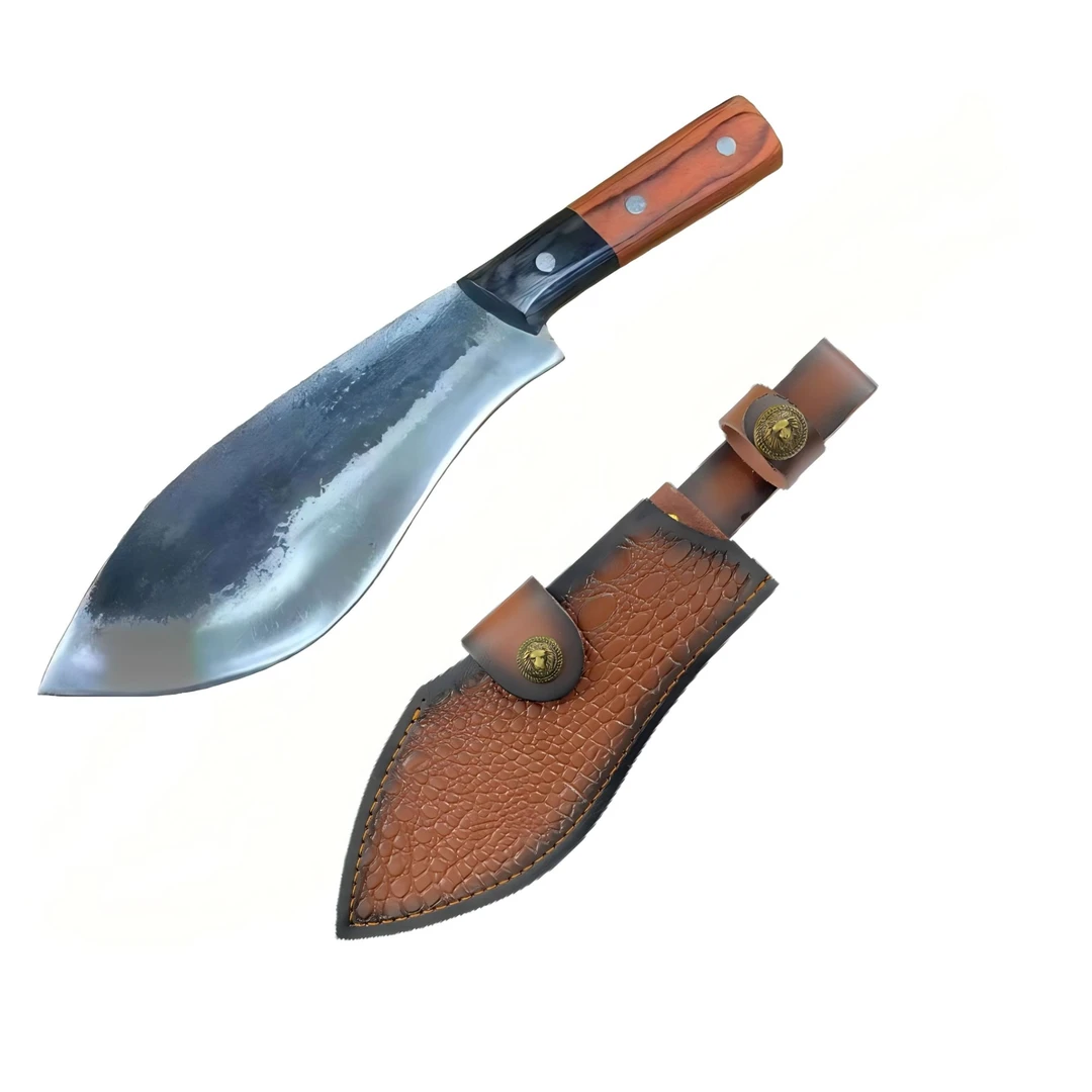 手工锻打炮弹钢户外柴刀多功能便携烧烤露营刀野营专用刀