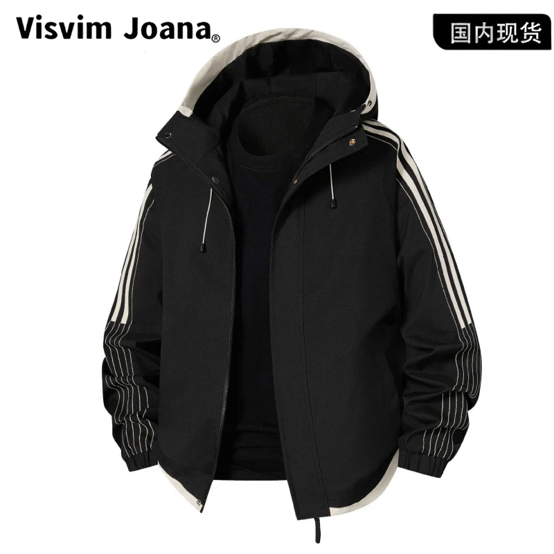 【品牌现货撤柜】冲锋衣情侣款2-25年春秋季户外登山防风潮流美式条