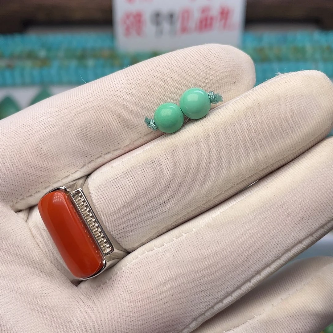 南红玛瑙未镶嵌手链圆珠对珠