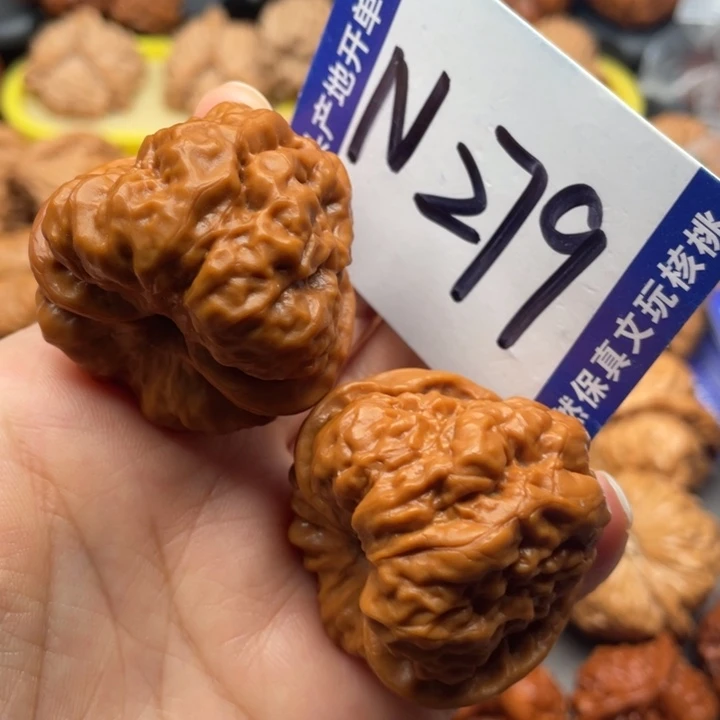 文玩核桃把件蛙蛙39尺