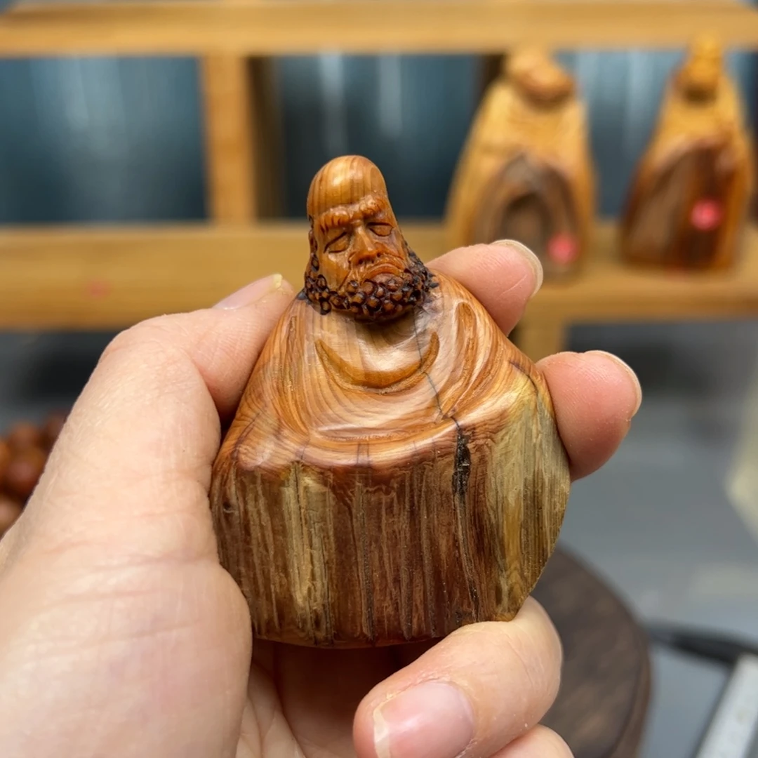 柏木崖柏木摆件手把件，49