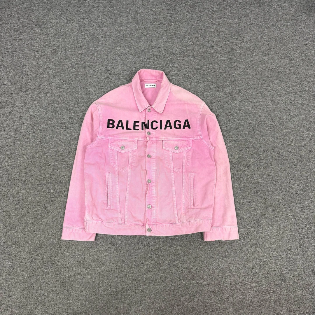 99新 Balenciaga/巴黎世家 大Logo 牛仔外套 99新 38码