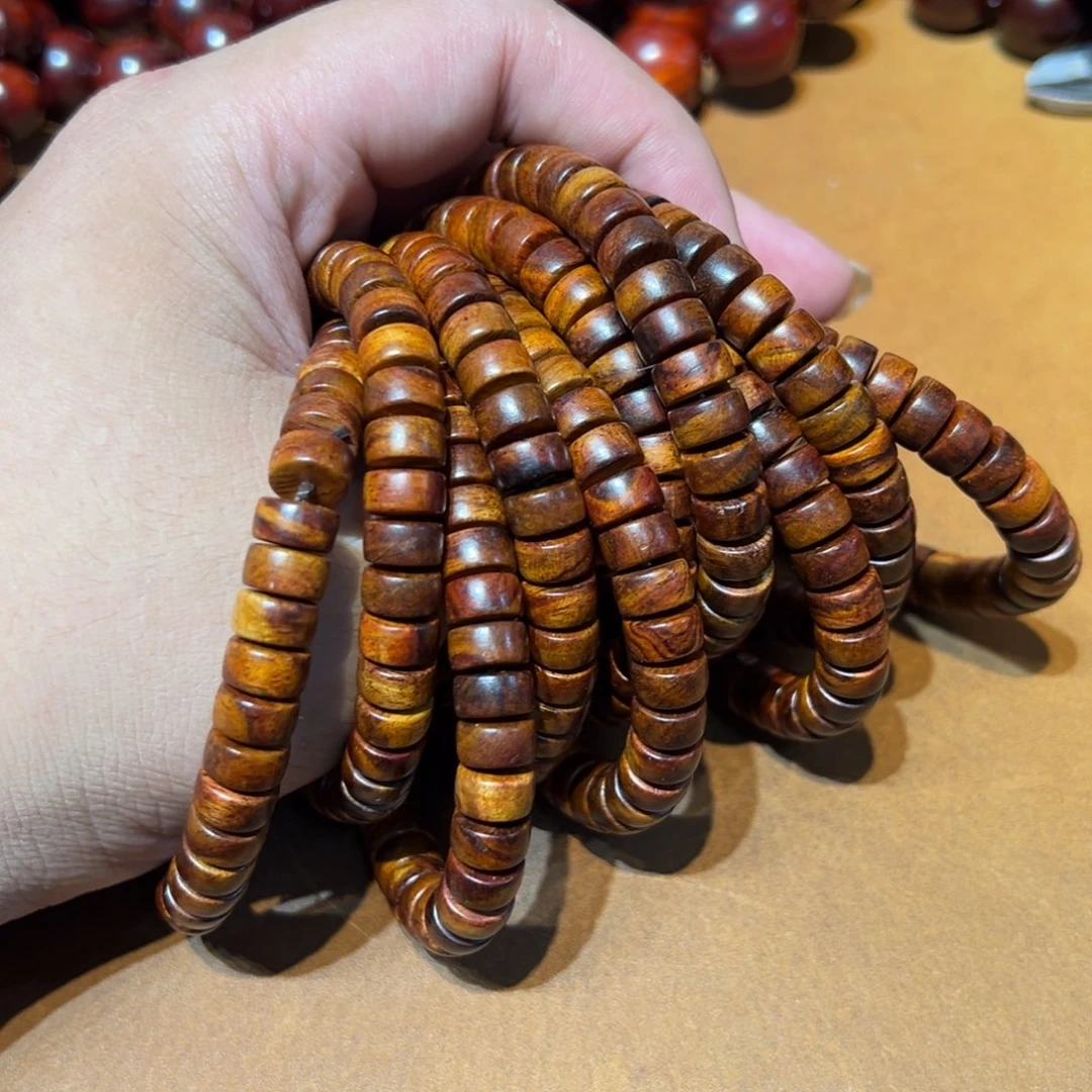 小叶紫檀手串/手链海南黄花梨开门海